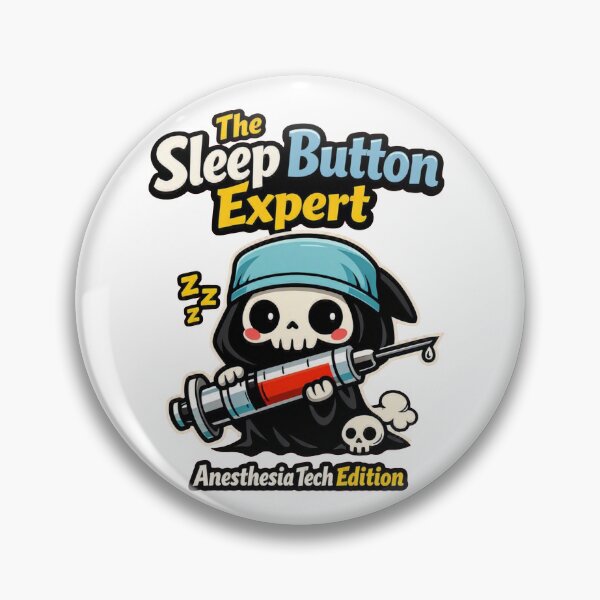 Item preview, The Sleep Button Expert – Funny Kawaii Grim Reaper Medical Design designed and sold by Timeless Junction.