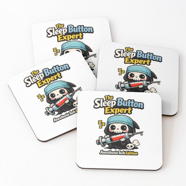 Item preview, The Sleep Button Expert – Funny Kawaii Grim Reaper Medical Design designed and sold by Timeless Junction.