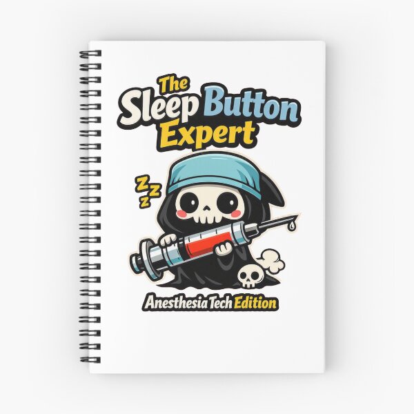 Item preview, The Sleep Button Expert – Funny Kawaii Grim Reaper Medical Design designed and sold by Timeless Junction.