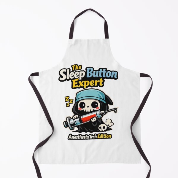 Item preview, The Sleep Button Expert – Funny Kawaii Grim Reaper Medical Design designed and sold by Timeless Junction.