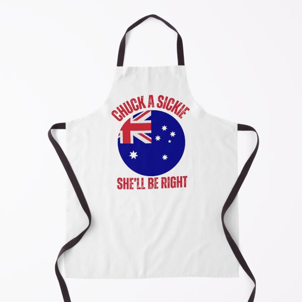 Item preview, CHUCK A SICKIE, SHE'LL BE RIGHT designed and sold by MuggyandMo.
