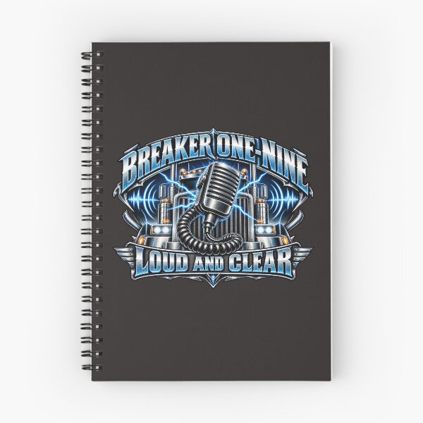 Item preview, Breaker One-Nine | Loud And Clear | Chrome CB Radio Microphone Semi Truck Art designed and sold by NomadForge.