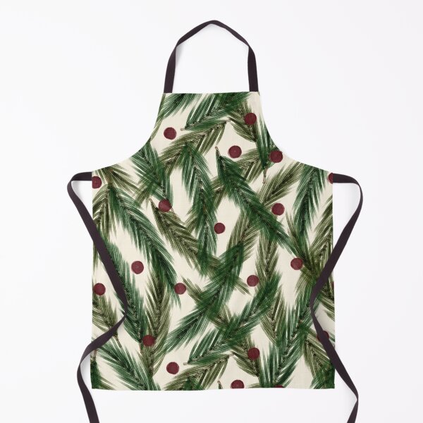 Item preview, Vintage Winter Botanical - Pine Branches & Red Berries Pattern designed and sold by DesigndN.