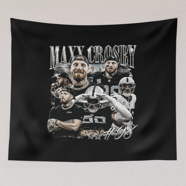 Item preview, Maxx Crosby Raiders Vintage Football Fan  designed and sold by GaryMarti73594.