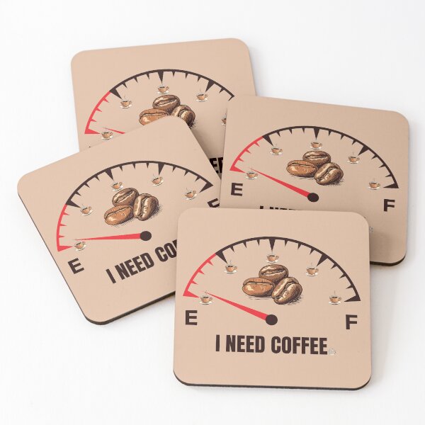 Item preview, I Need Coffee Fuel Gauge designed and sold by Anita Ohulo.