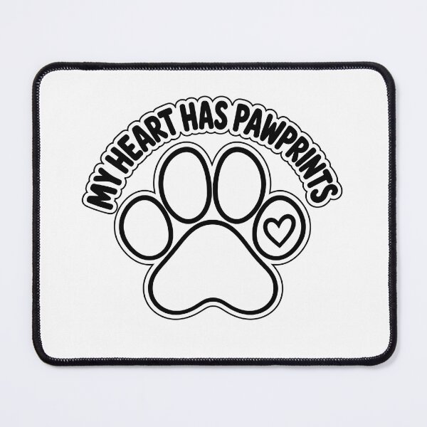 Item preview, My Heart Has Pawprints Funny Dog Lover Shirt designed and sold by Fuzzaroo.