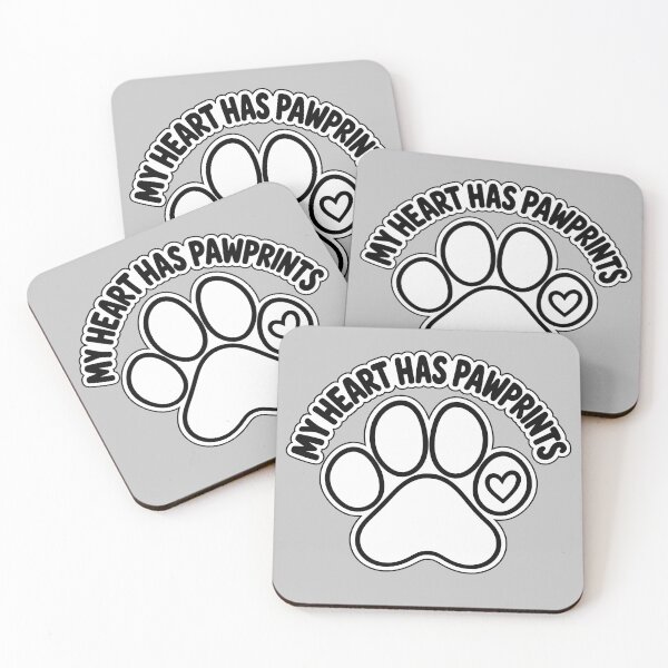 Item preview, My Heart Has Pawprints Funny Dog Lover Shirt designed and sold by Fuzzaroo.