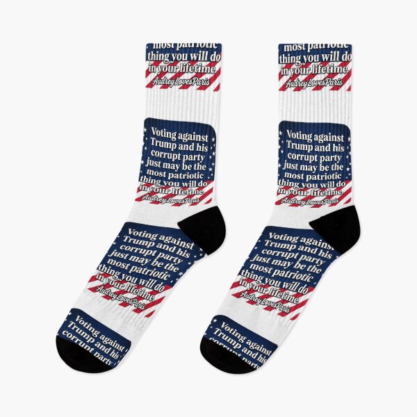 Item preview, Voting Against Trump Most Patriotic Thing Anti MAGA Democrat Blue Wave Protest Decal designed and sold by raedattia.