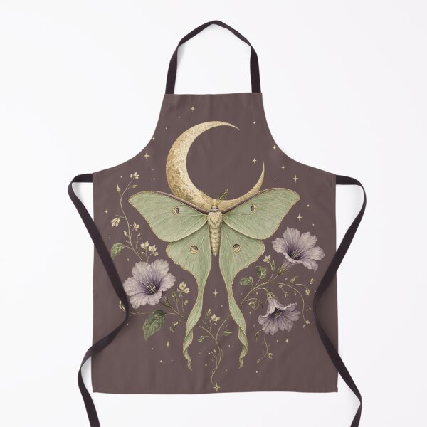 Item preview, Luna Moth Gothic Moon | Whimsigothic Floral designed and sold by Mama Leenah.
