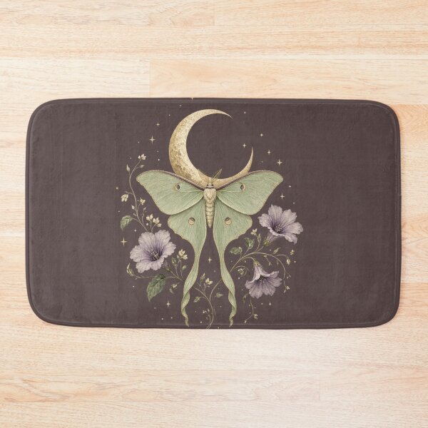 Item preview, Luna Moth Gothic Moon | Whimsigothic Floral designed and sold by Mama Leenah.