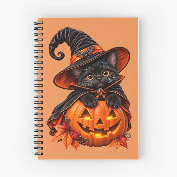 Item preview, Cute Black Cat Witch with Glowing Pumpkin designed and sold by MythicMood.