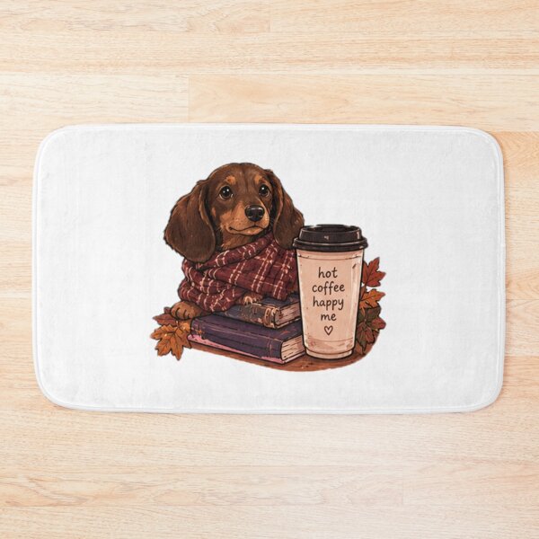 Item preview, Daschund hot coffee happy me designed and sold by anacdg.