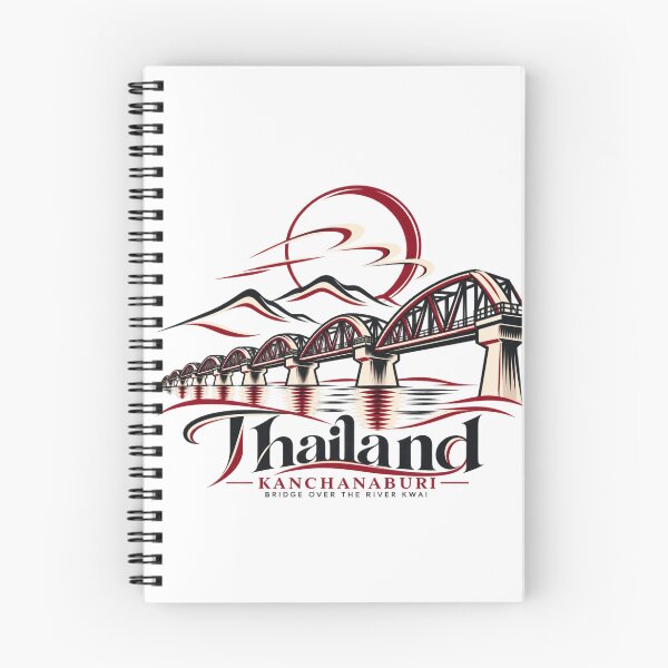 Item preview, Kanchanaburi Bridge Over The River Kwai Thailand Emblem designed and sold by Nicha Studio.