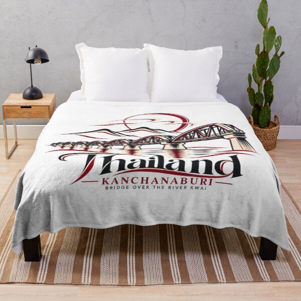 Item preview, Kanchanaburi Bridge Over The River Kwai Thailand Emblem designed and sold by Nicha Studio.