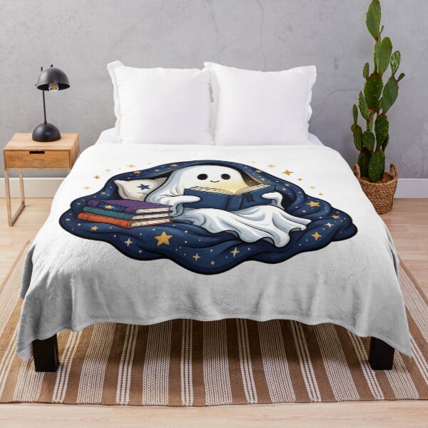 Item preview, Ghost reading books under a blanket designed and sold by DVerse Studio.