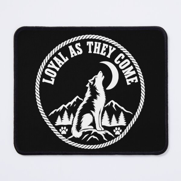 Item preview, Loyal As They Come Husky Moon Badge designed and sold by Fuzzaroo.