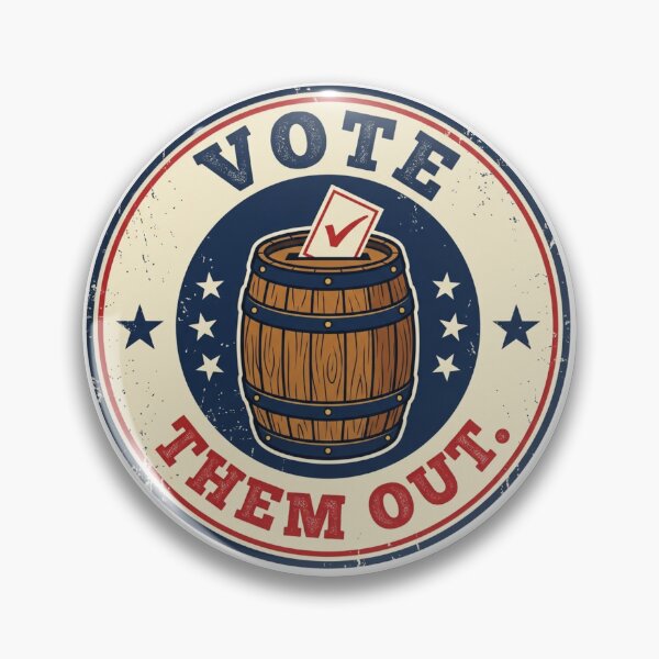 Item preview, Vote Them Out Vintage Ballot Box Election Protest Decal Anti Corruption Quote designed and sold by raedattia.