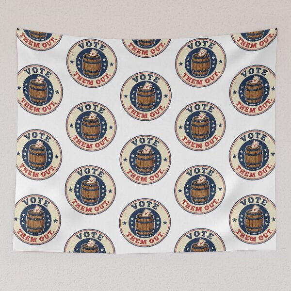 Item preview, Vote Them Out Vintage Ballot Box Election Protest Decal Anti Corruption Quote designed and sold by raedattia.