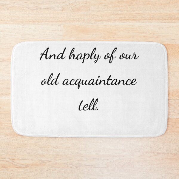 Item preview, “And haply of our old acquaintance tell.” - handwriting black designed and sold by ariksworld.