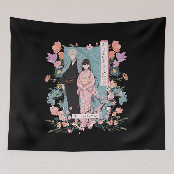 Item preview, My Happy Marriage Anime Couple Kimono Cherry Blossom designed and sold by JulieWhit63084.