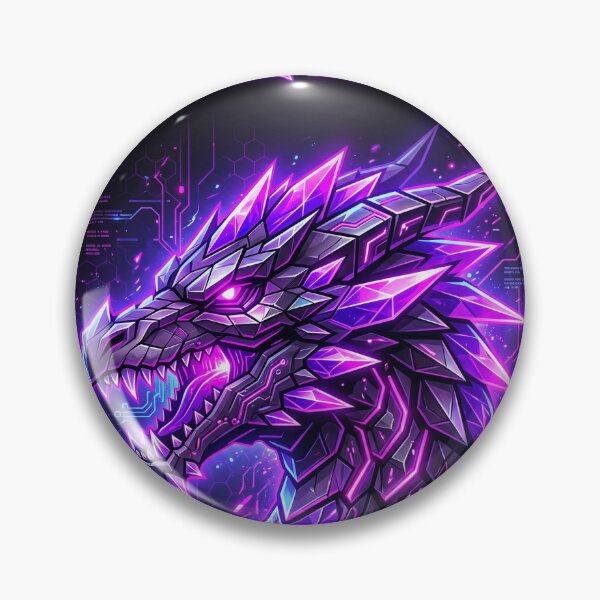 Item preview, Purple neon crystal dragon for Dungeons and Dragons gamers designed and sold by dyby.