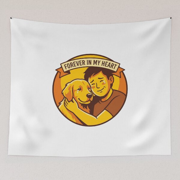 Item preview, Forever In My Heart Golden Retriever Memorial designed and sold by Bad-Decisions-Designs.