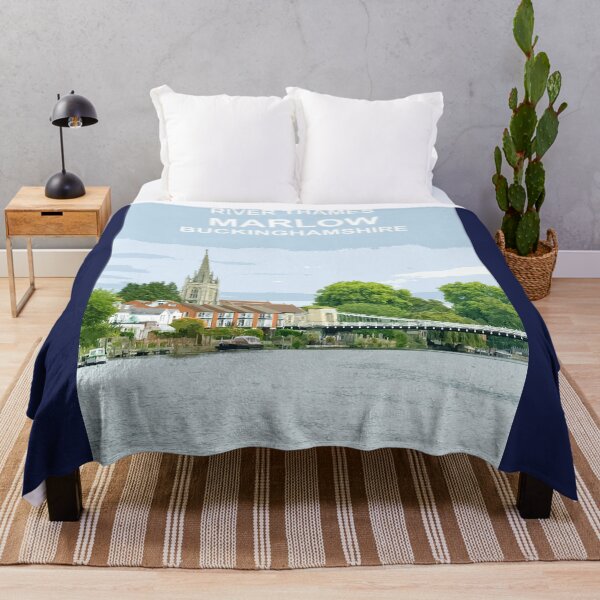 Item preview, Marlow Buckinghamshire.  Travel poster  designed and sold by BarbaraGlebska.