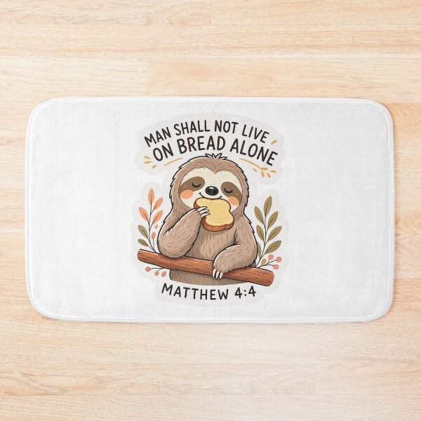 Item preview, Matthew 4:4 Man Shall Not Live On Bread Alone designed and sold by plushism.