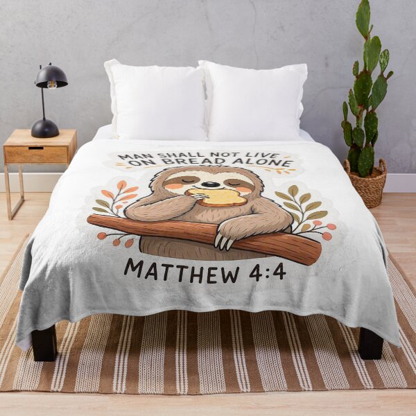 Item preview, Matthew 4:4 Man Shall Not Live On Bread Alone designed and sold by plushism.