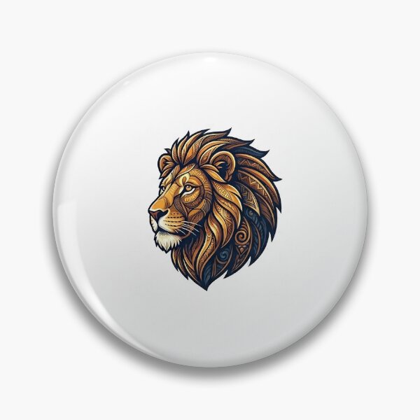 Item preview, Majestic Tribal Lion Head Artwork designed and sold by Supertango.