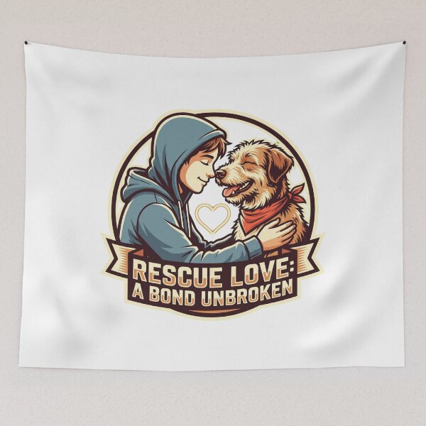 Item preview, Saved And Loved Rescue Dog designed and sold by Bad-Decisions-Designs.