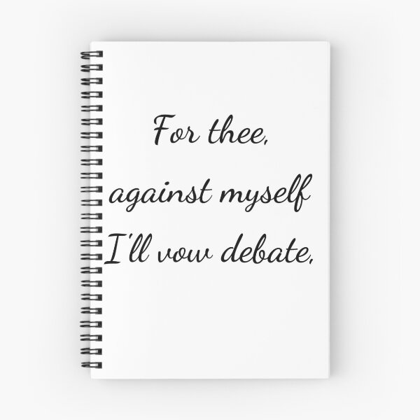 Item preview, “For thee, against myself I’ll vow debate,” - handwriting black designed and sold by ariksworld.