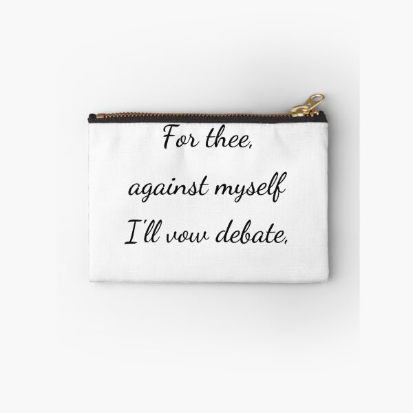 Item preview, “For thee, against myself I’ll vow debate,” - handwriting black designed and sold by ariksworld.