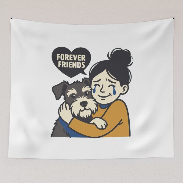 Item preview, Forever Friends Schnauzer Mom designed and sold by Bad-Decisions-Designs.