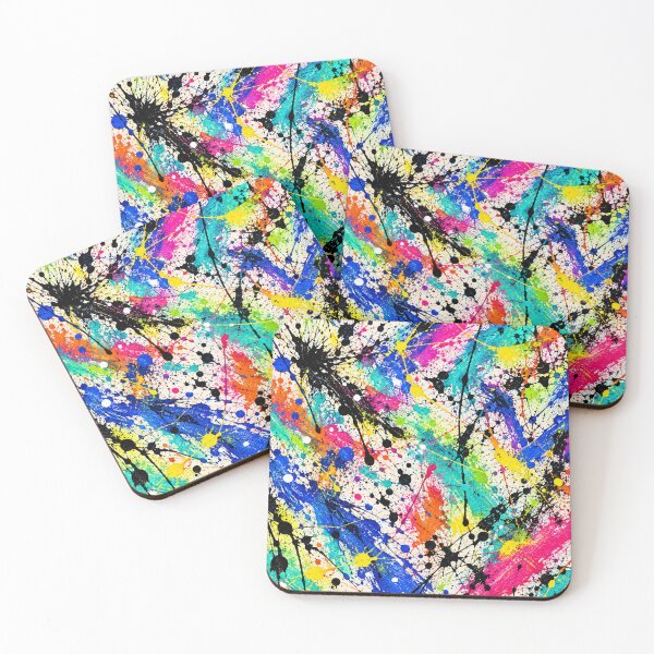Item preview, Colorful Paint Splatter Abstract Art designed and sold by Ingorgia Studio.