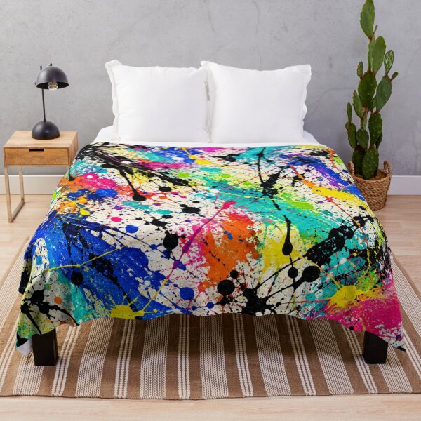 Item preview, Colorful Paint Splatter Abstract Art designed and sold by Ingorgia Studio.