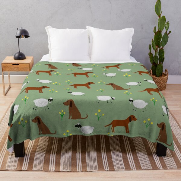 Item preview, Playful Dogs and Sheep Pattern designed and sold by Elaine M Hayward .