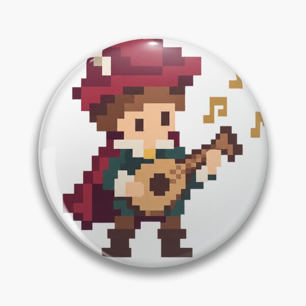 Item preview, Pixel bard with lute designed and sold by LongIslandDesgn.