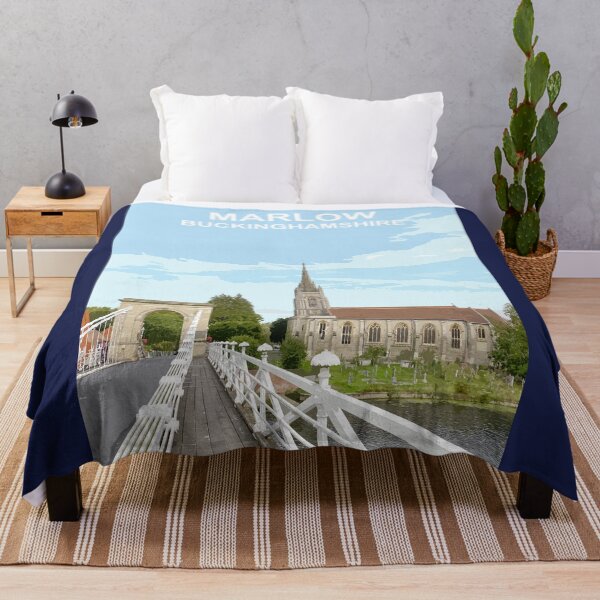 Item preview, Marlow Buckinghamshire.  Travel poster  designed and sold by BarbaraGlebska.