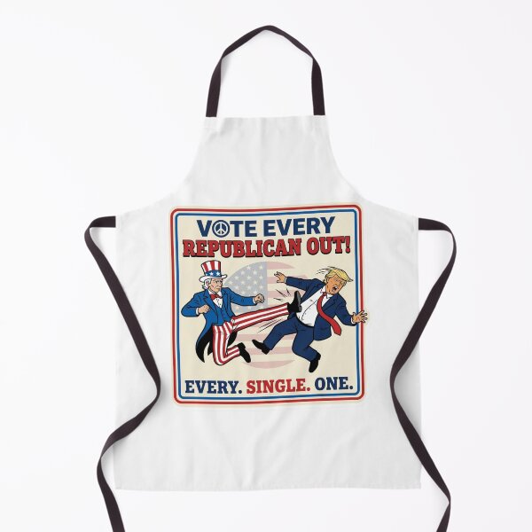 Item preview, Vote Every Republican Out Uncle Sam Kick Satire Anti Trump Progressive Protest Decal designed and sold by raedattia.