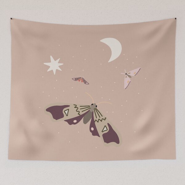 Item preview, Cute Moths Flying designed and sold by SpottedPilot.