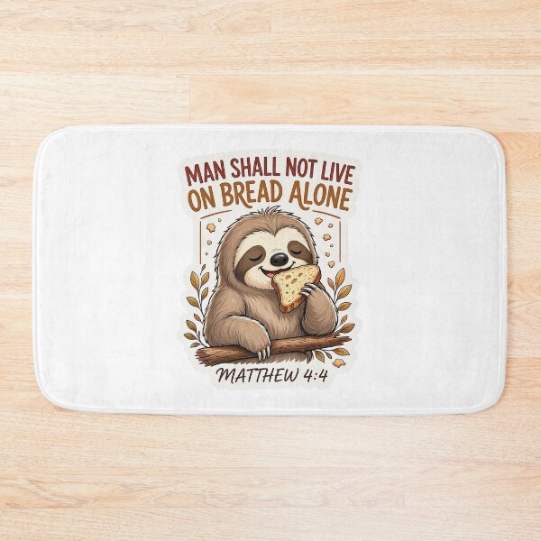 Item preview, Matthew 4:4 Man Shall Not Live On Bread Alone designed and sold by plushism.