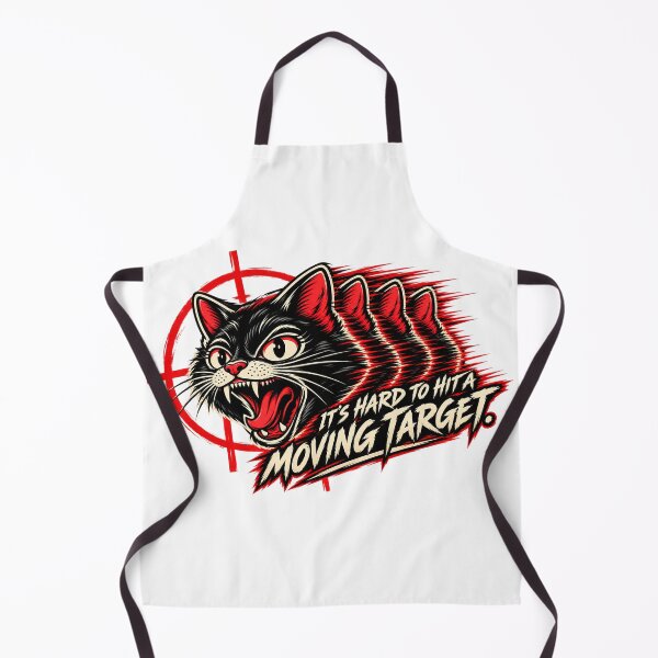 Item preview, It’s Hard to Hit a Moving Target — Black Cat Streetwear Design designed and sold by PurrStreet.