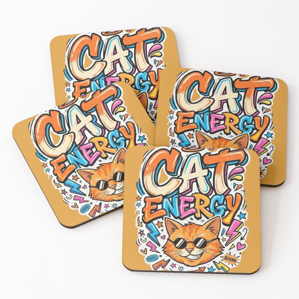 Item preview, Cat Energy Cool Orange Cat Graffiti Streetwear designed and sold by RajDeals.
