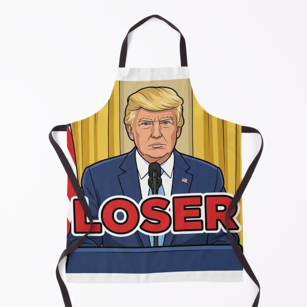 Item preview, Loser Donald Trump Satire Comic Press Briefing Anti MAGA Protest Decal designed and sold by raedattia.