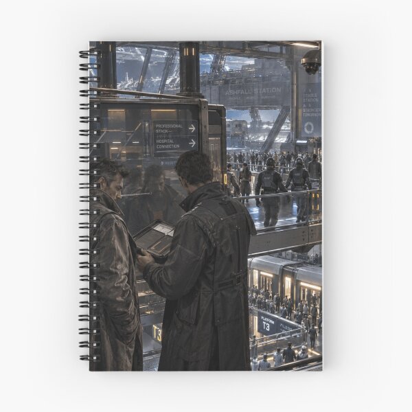 Item preview, Cyberpunk Space Station Transit | Sci-Fi Noir Conspiracy in a Futuristic Orbital Hub designed and sold by Element Horizon Studio.