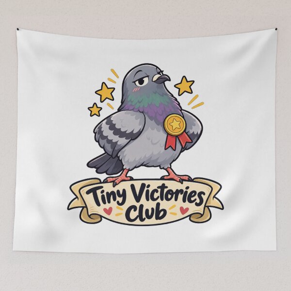 Item preview, Tiny Victories Club Cute Pigeon Medal designed and sold by ODDLUME CLUB.