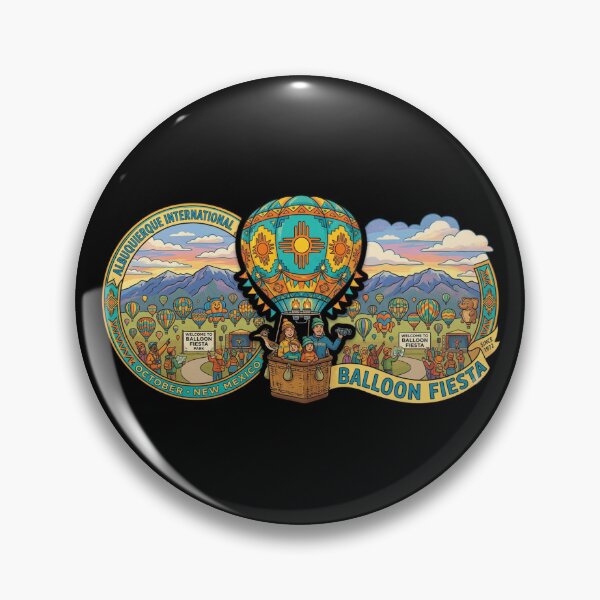 Item preview, Vintage New Mexico Balloon Festival Southwest Graphic designed and sold by YounexxART.