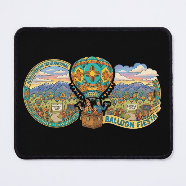 Item preview, Vintage New Mexico Balloon Festival Southwest Graphic designed and sold by YounexxART.