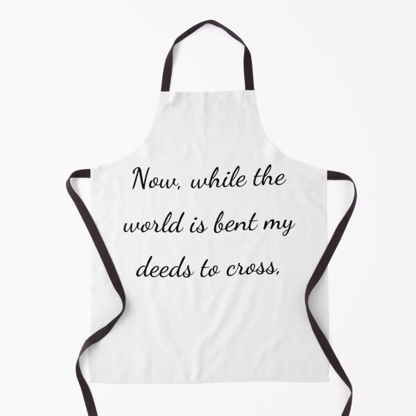 Item preview, “Now, while the world is bent my deeds to cross,” - handwriting black designed and sold by ariksworld.